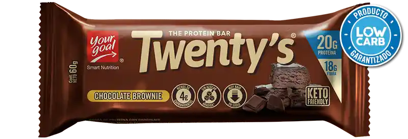Keto Barra Proteina Twenty´s Chocolate Brownie