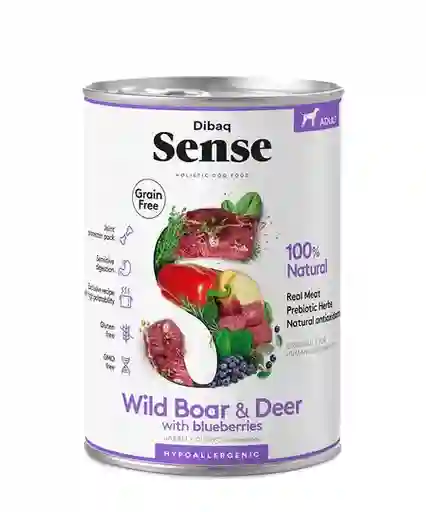 Dibaq Sense Adulto Wild Boar & Deer Lata 380gr