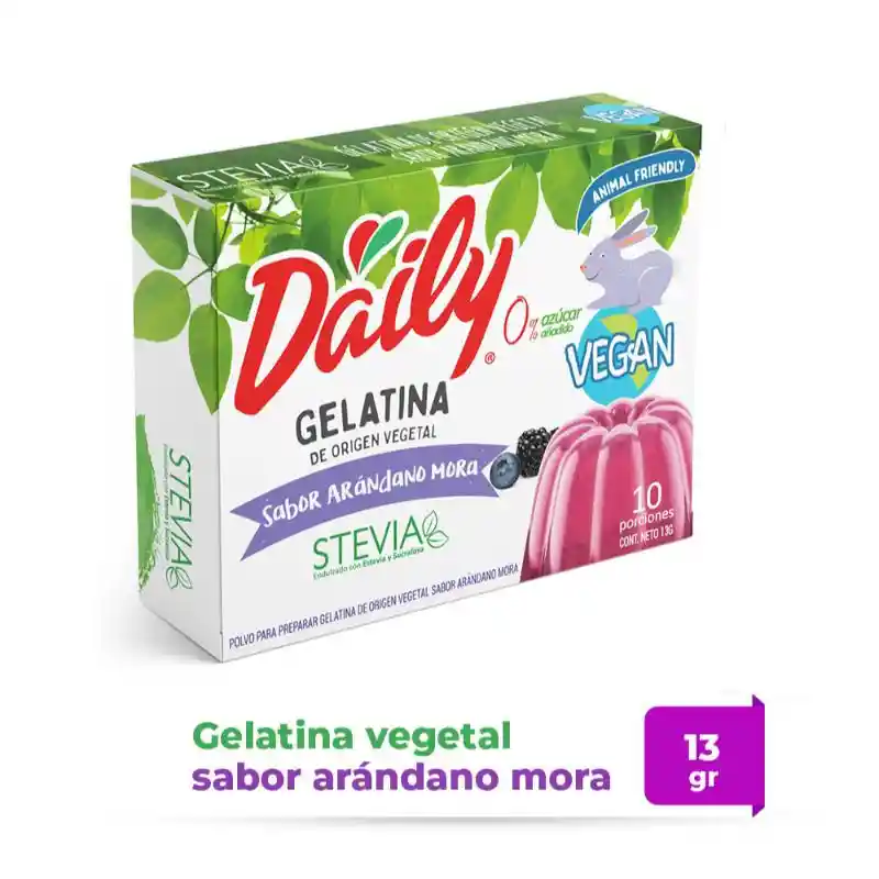 Daily Gelatina Vegan Arandano