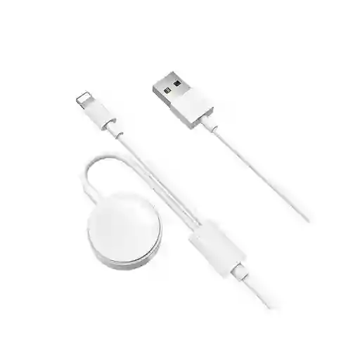 Cargador Apple Watch Duo Blanco