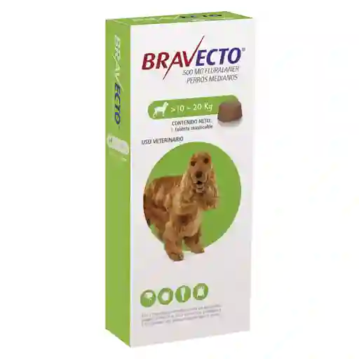 Bravecto Comprimido Masticable Para Perro 10-20 Kilos