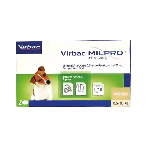 Milpro Antiparasitario Interno Para Perros 0.5-10 Kilos