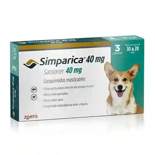 Simparica 10-20 Kilos 3 Comprimidos