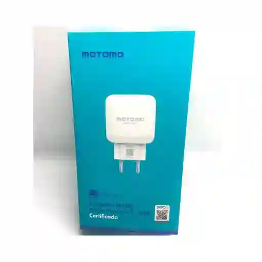Pack Motomo Cable Tipo C + Cargador 12w Blanco