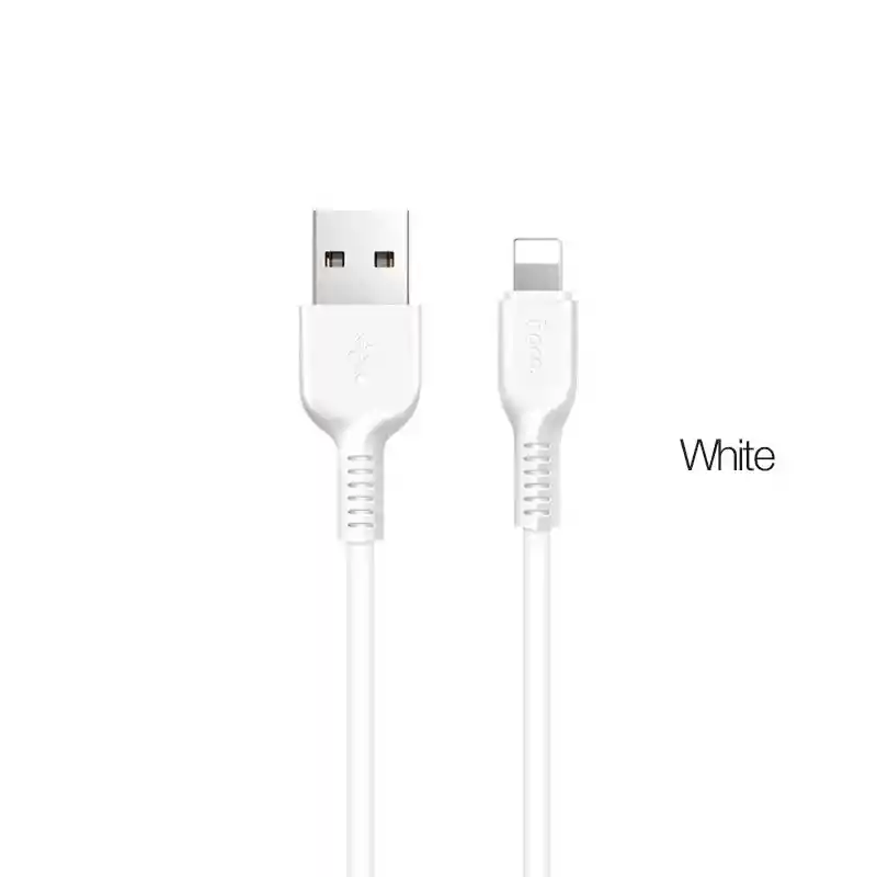 Hoco X20 Cable Lightning Blanco 2m