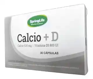 Calcio + Vitamina D 500/800 X 30 Capsulas Equivalente A Elcal D