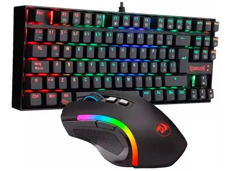 Kit Teclado + Mouse Usb Rgb Redragon Kumara K552rgb-ba-sp