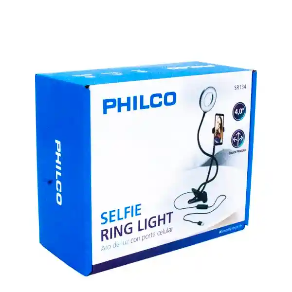 Aro De Luz Philco Selfie Con Soporte De Celular Sr134