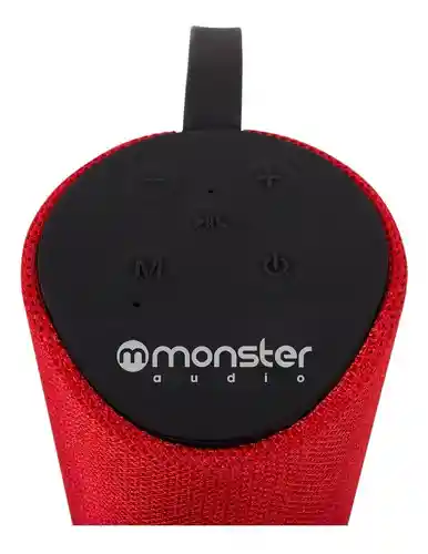 Parlante Monster Anti Salpicadura Rojo