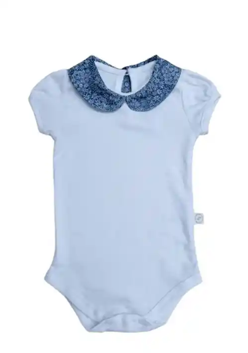 Body Sofia Cuello Azul Talla 12-18 Meses