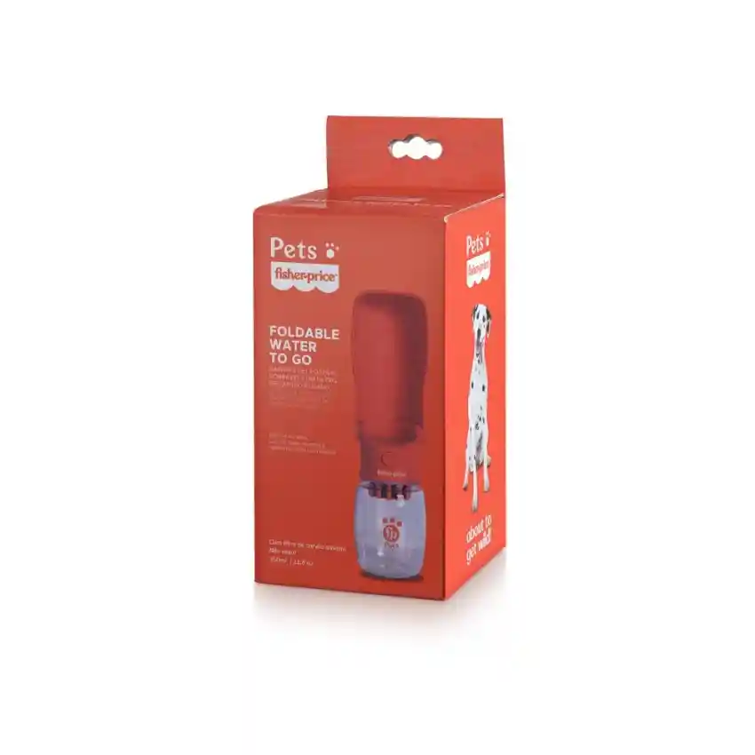 Fisher Price Botella Plegable Con Filtro De 350 Ml Roja