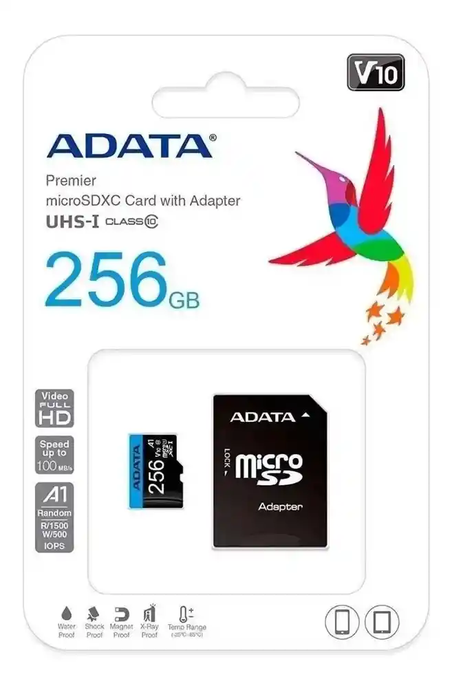 Tarjeta Memoria Micro Sd Xc 256 Gb Adata