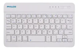 Mini Teclado Philco Bluetooth 7" Modelo Bk-701 Blanco