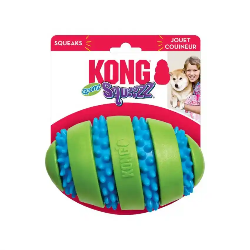 Kong Squeeezz Goomz Football Large