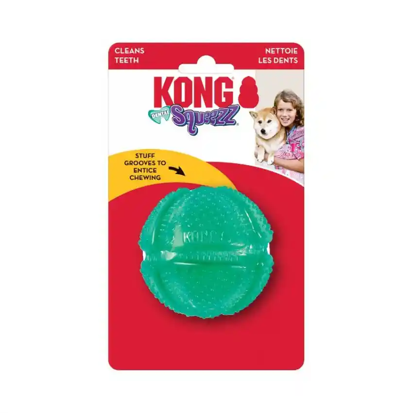 Kong Squeezz Pelota Dental Medium