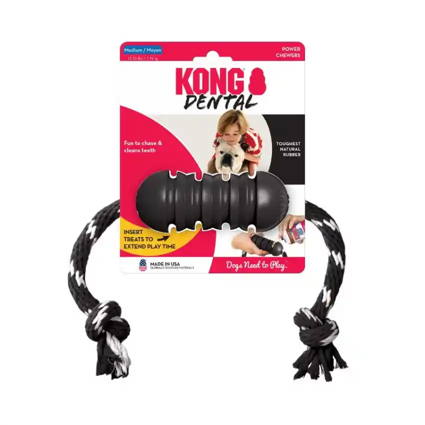 Kong Extreme Dental Con Cuerda Large