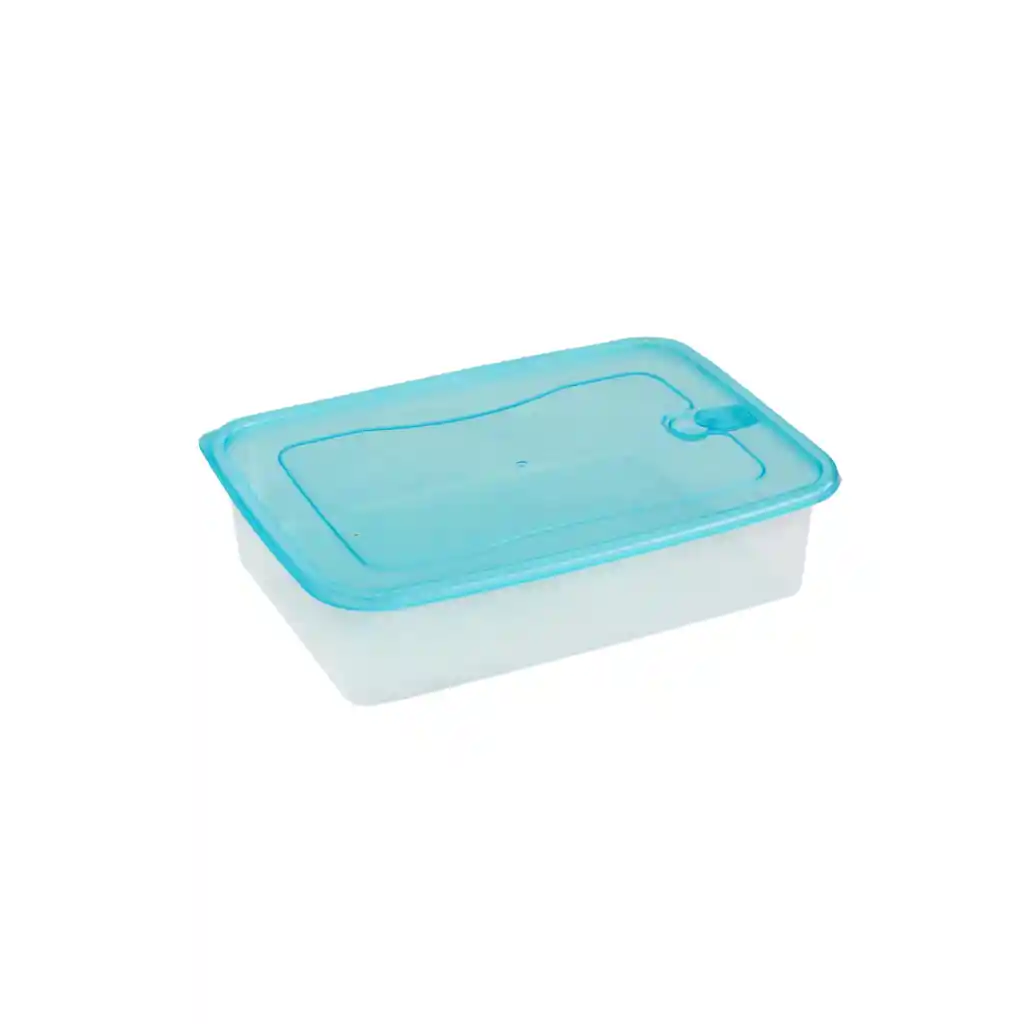 Set 3 Taper Contenedor De Alimentos Comida Rectangular 1700ml