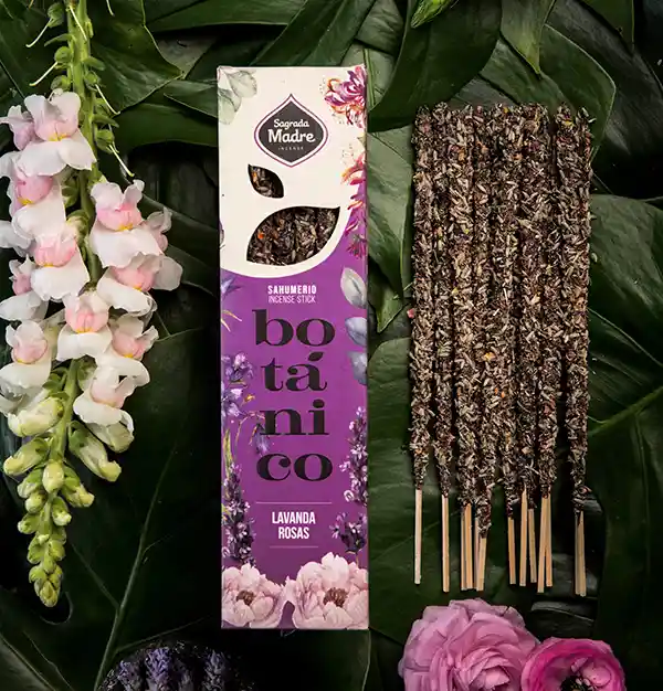 Sahumerio Botánico Lavanda Rosas - Sagrada Madre