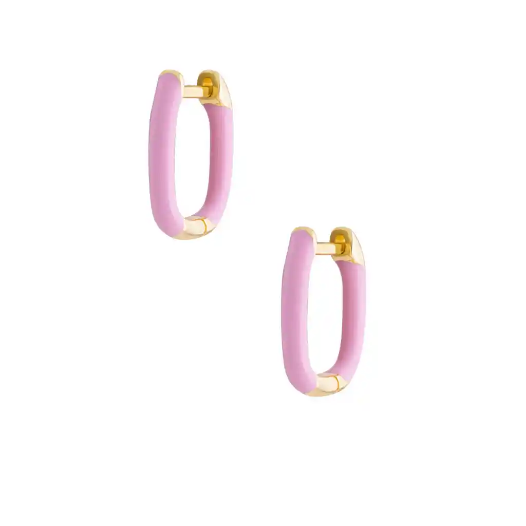 Argollas Ori Rose Baño De Oro