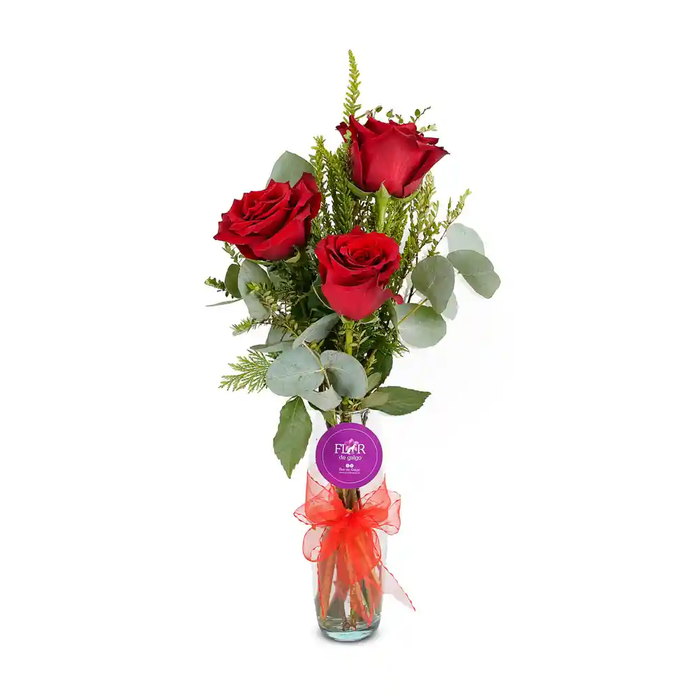 Arreglo Floral :trío De Rosas