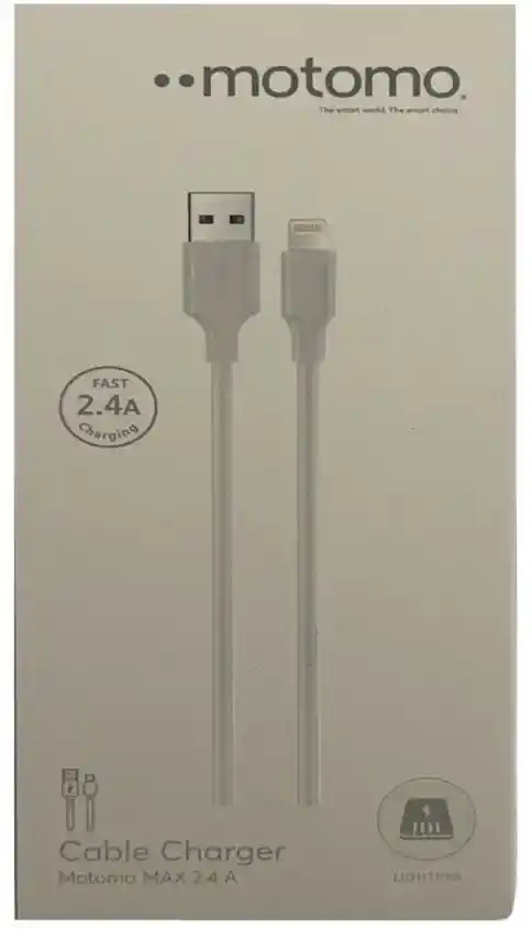 Cable Usb-lightining Carga Rapida 18w Motomo