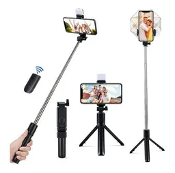 Baston Selfie Y Tripode Con Luz Para Fotos Giratorio 360 Bluetooth P60