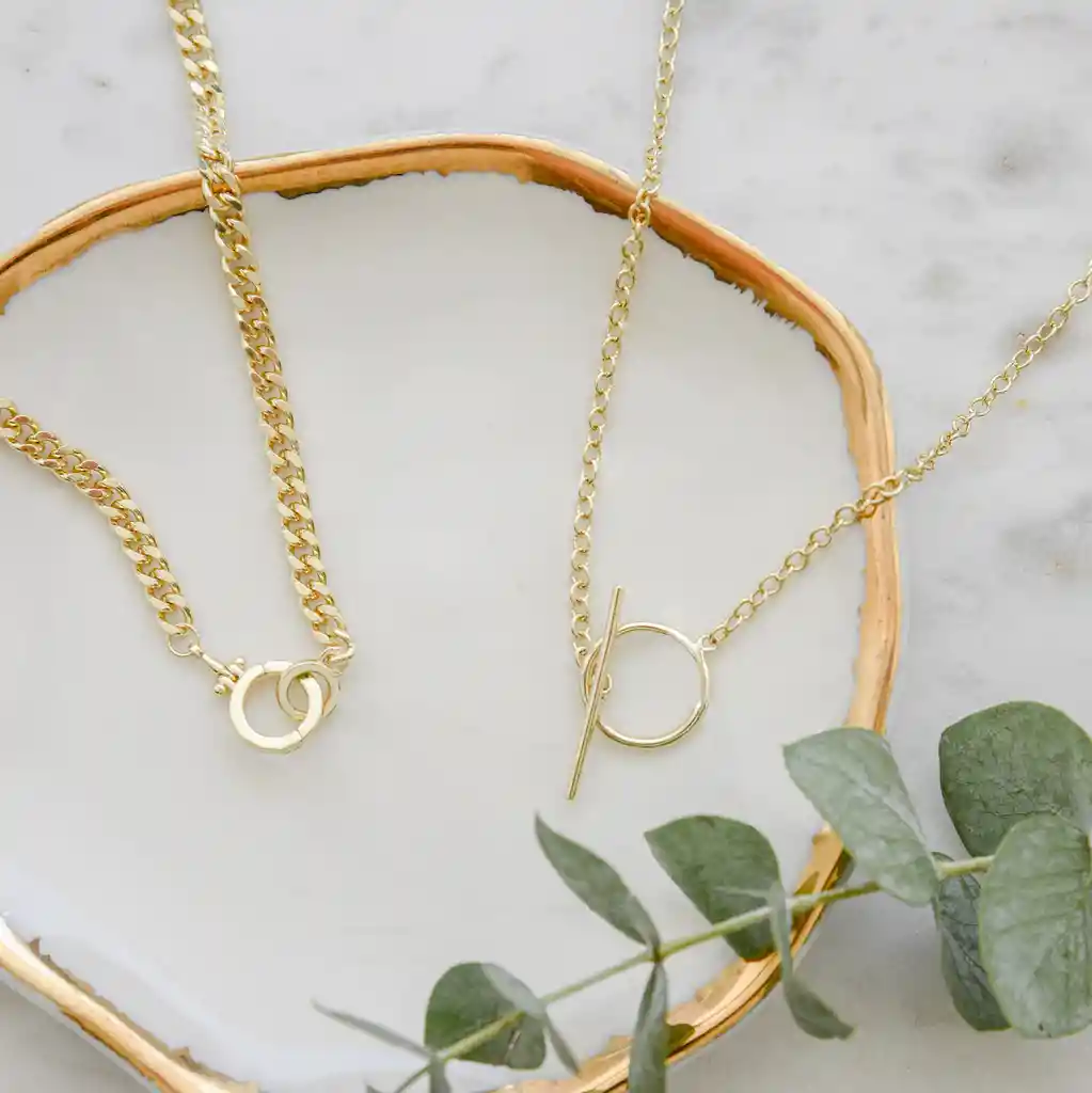 Chocker Malva Baño De Oro