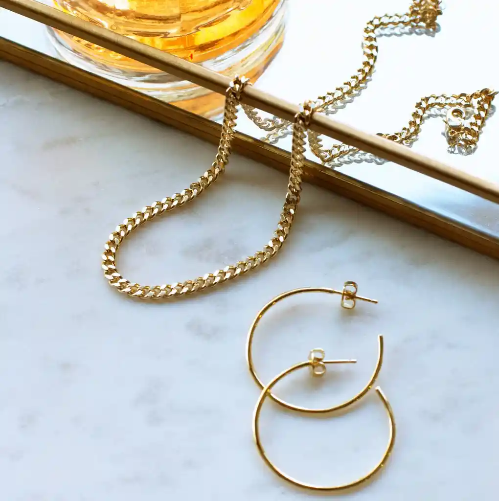 Chocker Drop Baño De Oro