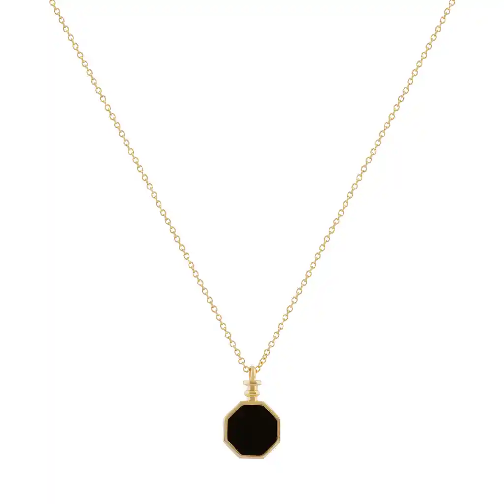 Collar Black Dali Baño De Oro