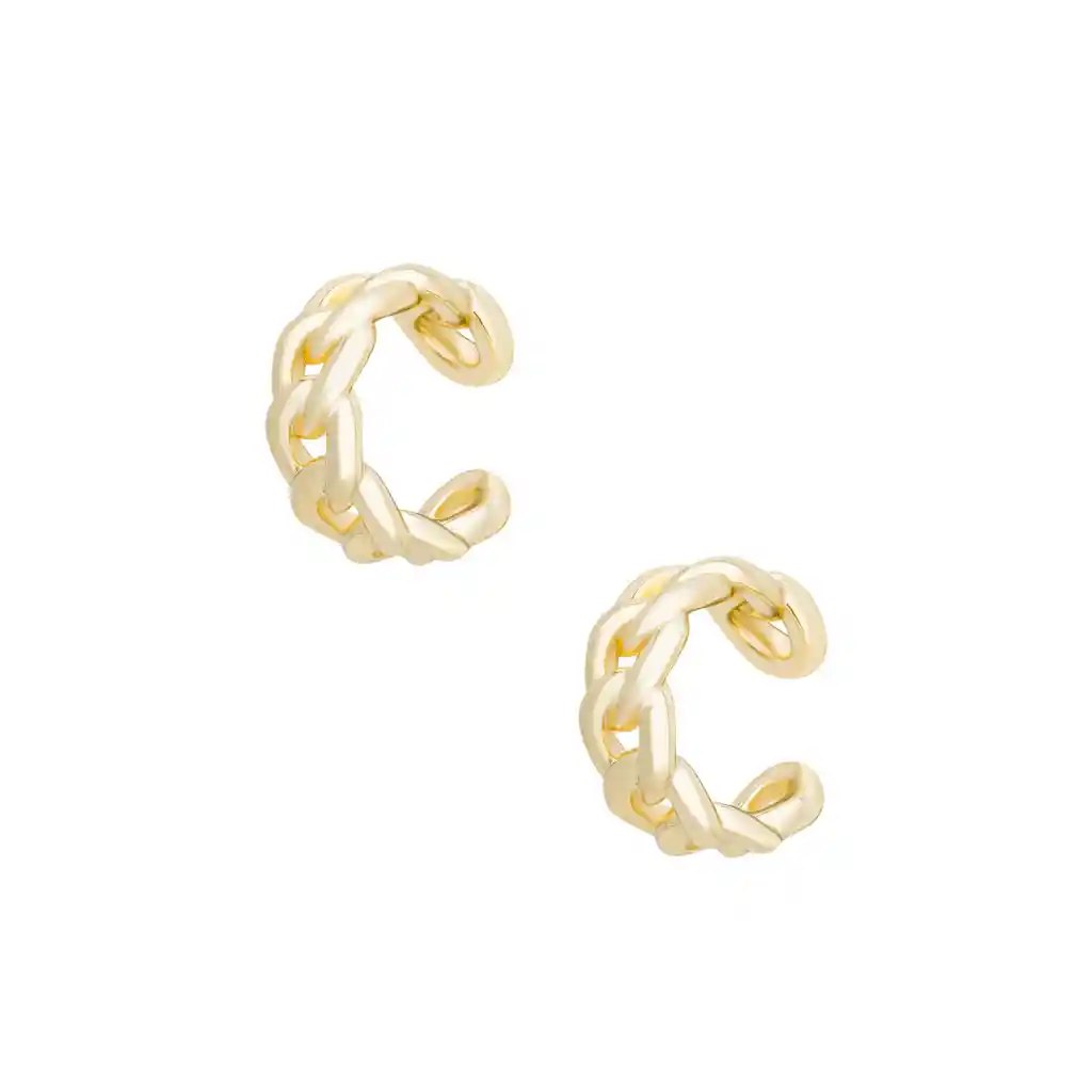 Ear Cuffs Chain Baño De Oro