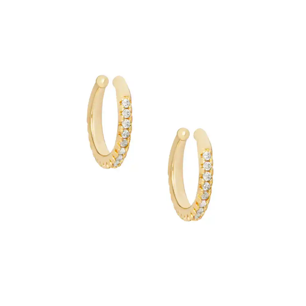 Ear Cuffs Maxi Elissa Baño De Oro