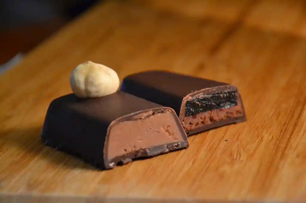 Pack 2 Barras Bañadas (praliné Vegano Y Gianduja/arándano)