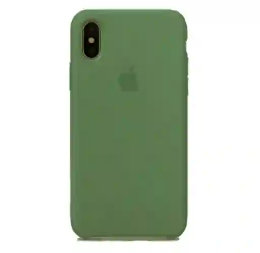 Carcasa Silicona Iphone Xs Max Verde Oscuro