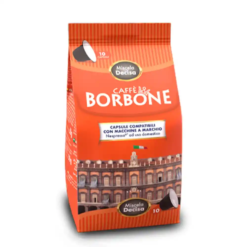 Borbone - Cápsulas De Café Miscela Decisa - Compatible Con Nespresso 10caps