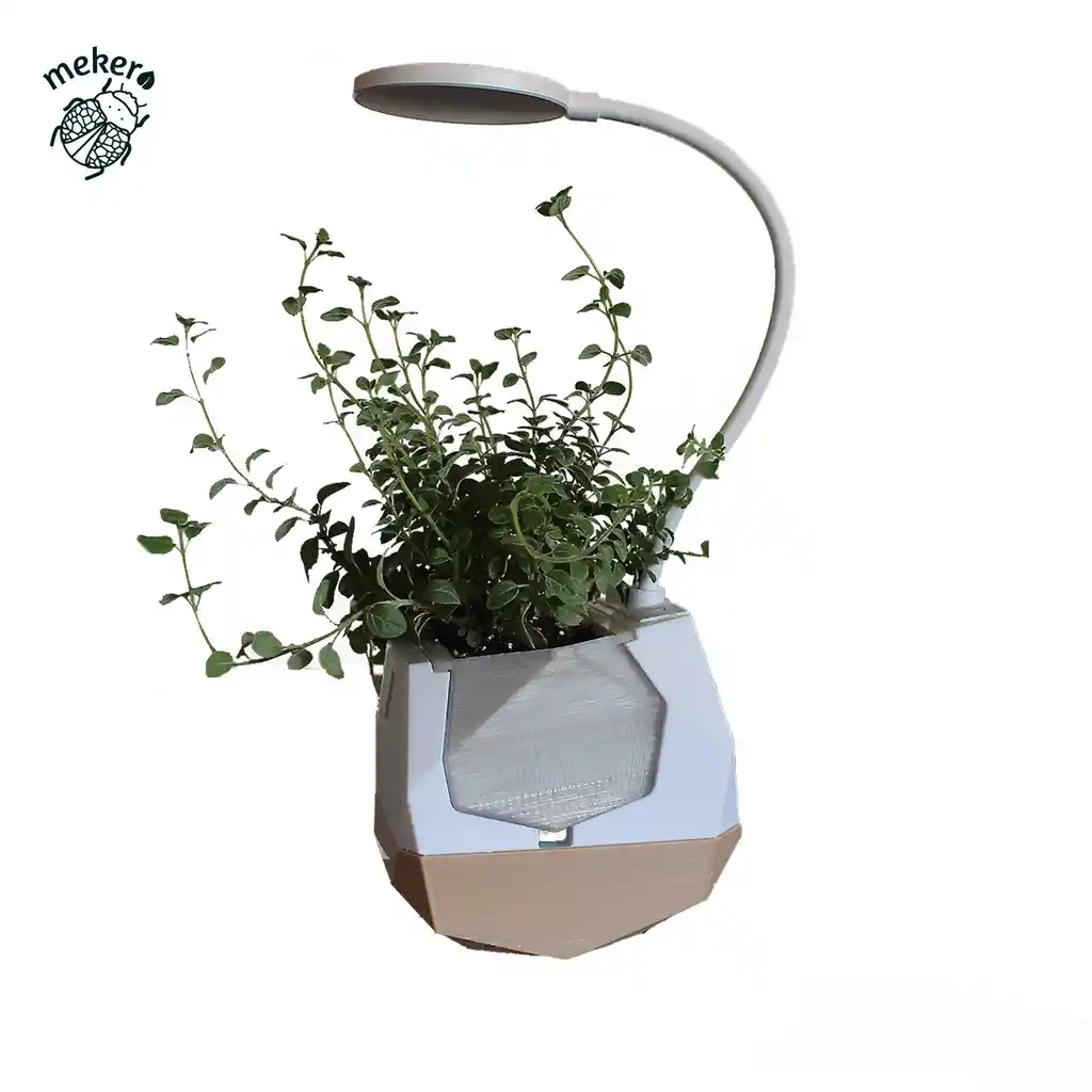 Maceta Rokita Inteligente Con Autorriego Y Luz De Mekero Rokita Madera