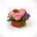 Arreglo Floral :caja De Corazón Xs