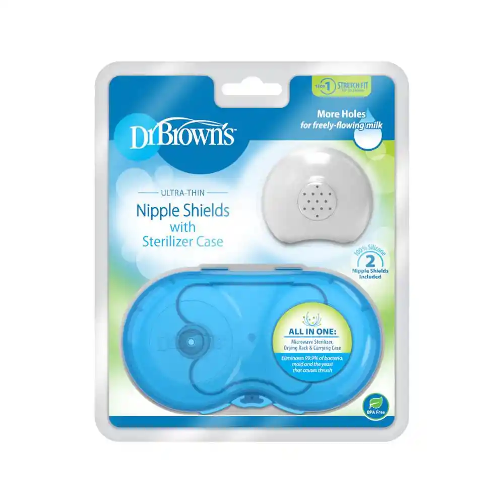 Pezoneras Con Estuche Esterilizador Drbrowns 2uns Talla 25mm +