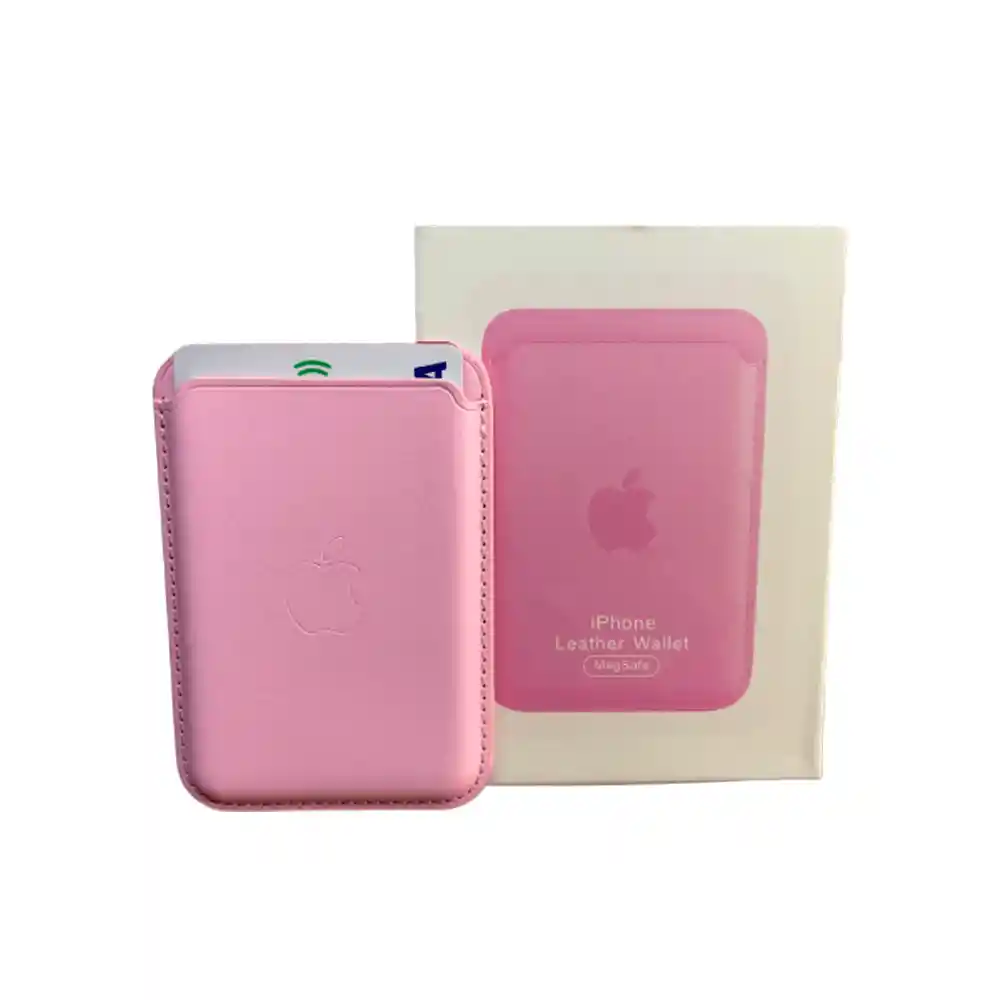 Billetera De Cuero Para Iphone 12/13/14 Con Magsafe Rosado