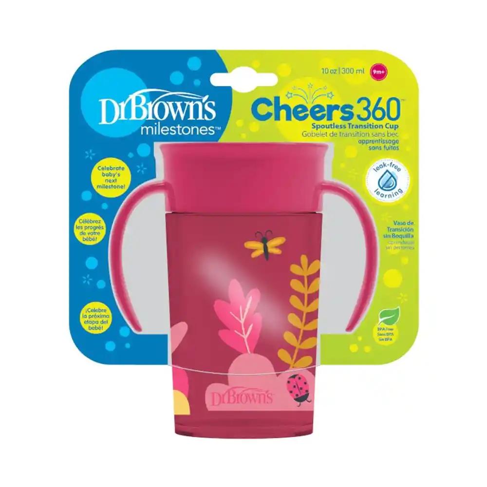 Vaso 360° Con Asas 300ml Drbrowns (9m+)