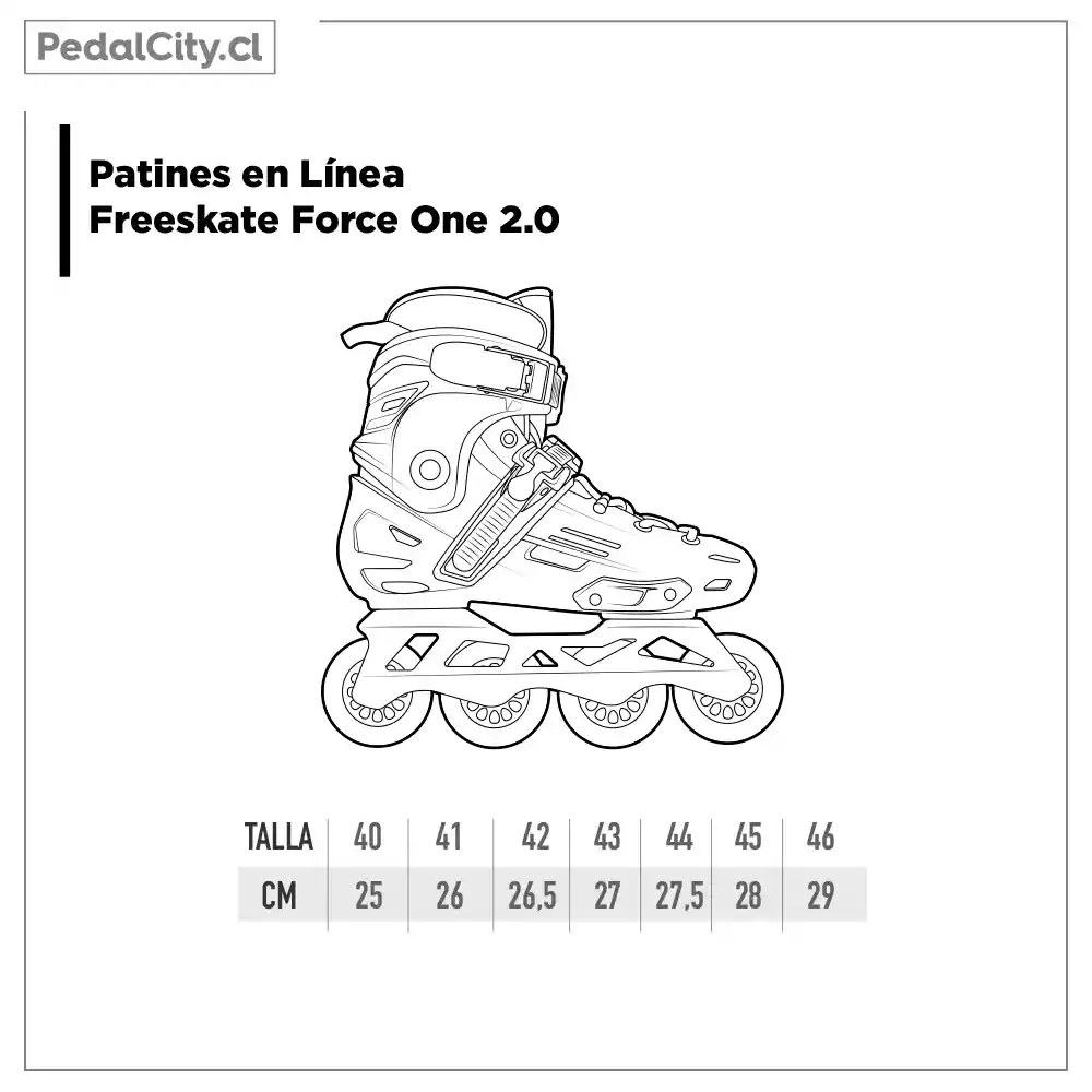 Patines Freeskate Force One V3 Talla 45