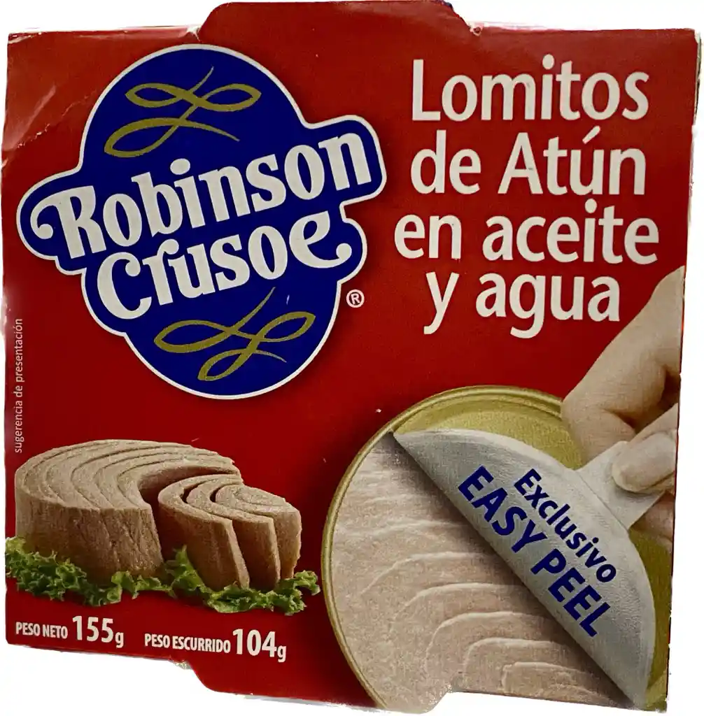 Lomitos De Atun En Aceite Y Agua