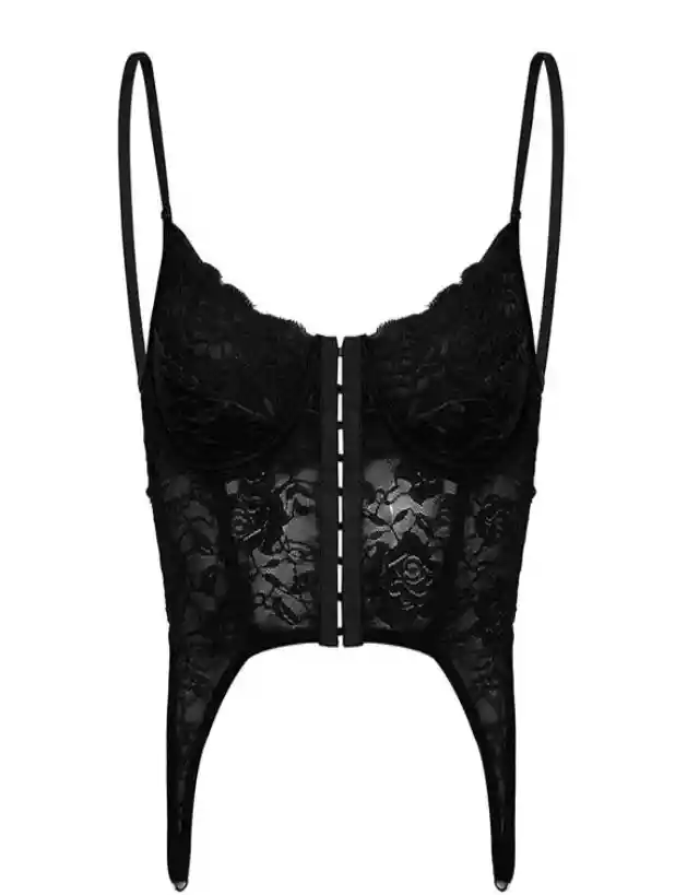 Corset Negro Lencería Negro M