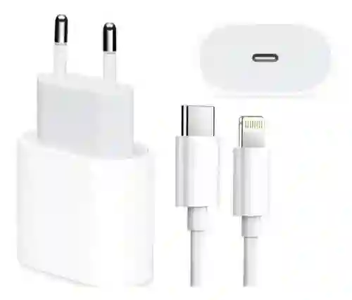 Kit Cargador Para Iphone 14 Pro Certificado (20 W)