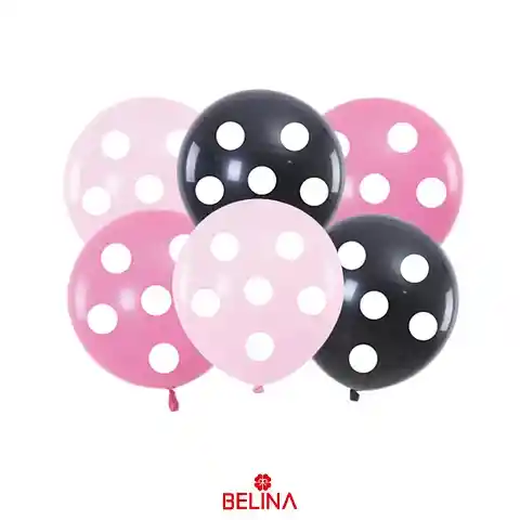 Set Globos De Puntos 6pcs