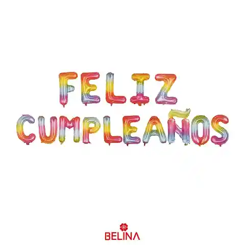 Set Globos Feliz Cumpleaños