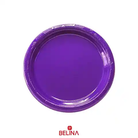 Plato Plastico Morado 18cm