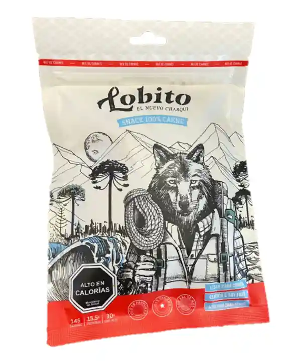 La Lobería - Lobito Charqui 30g - Snack Carne Wagyu Y Pollo