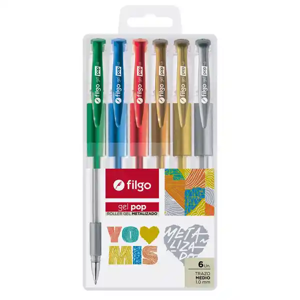 Filgo Roller Gel Gel Pop/ Estuche Metalizado