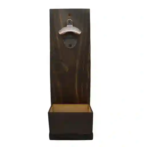 Destapador Abridor Cerveza Pared Madera Café