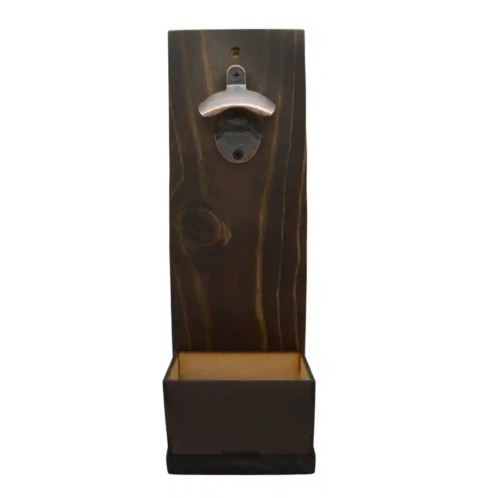Destapador Abridor Cerveza Pared Madera Café